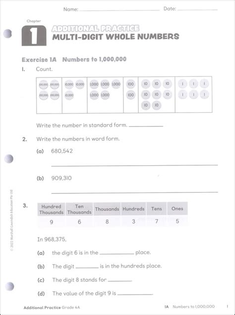 multiplication 4-digit by 1-digit|Primary Math 2022 Additional Practice 4B .